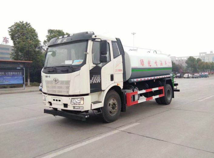 國六解放12方灑水車